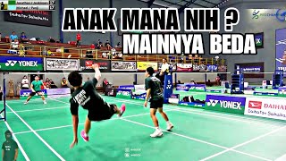 Kelas Banget Jatuh Bangun Smash Di Tarung Bebas Badminton Tarkam Jakarta. Nice Angle Cam Nabs Cn