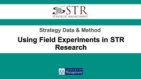 Meet a Method: Using Field Experiments in STR Research