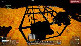 Underground Base Build - Blasting the Hole - Space Engineers