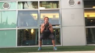 HIIT lateral shuffle + squat