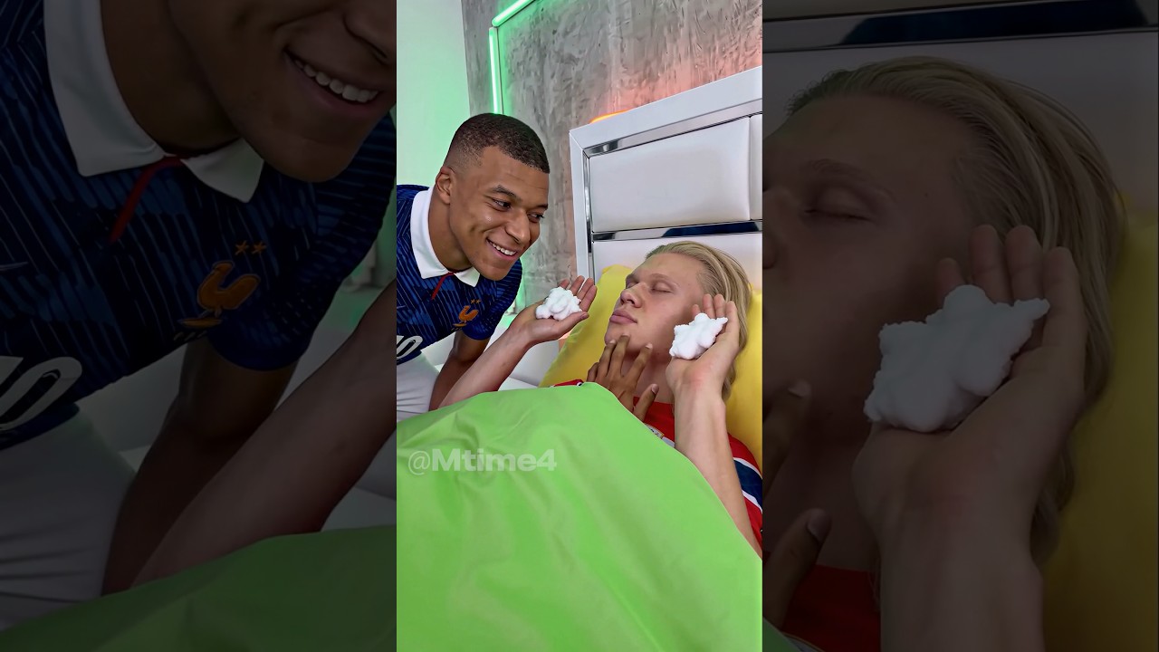 When the Third Hand Ruins Mbappé’s Prank 😂🤏 #parody #football #haaland #worldcup
