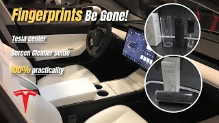 Tesla Model Cleaning Guide: Using a Professional Spray for Center Screen Care
