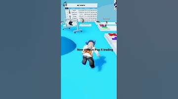 New code in Pop it trading!!