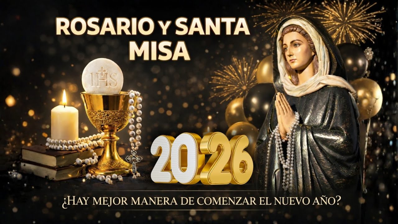Santo ROSARIO meditado y Santa MISA de entrada al Año Nuevo 2026