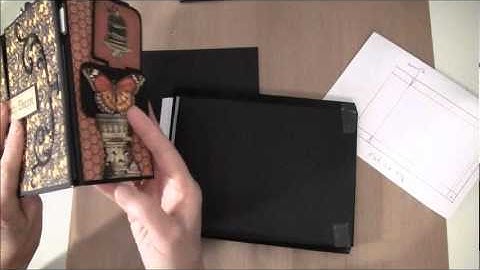 How to build a photo mini album with G45 Olde Curiosity Shoppe paper collection Part 4