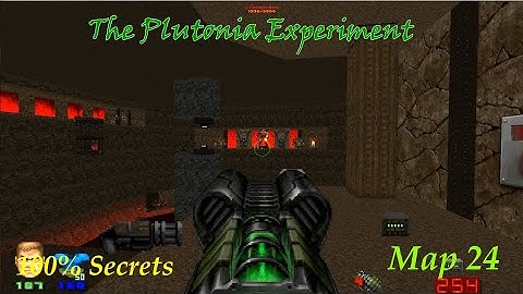 Brutal Doom v22 Test 7a | The Plutonia Experiment | Map 24 Gameplay [100% secrets]
