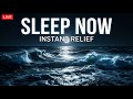 No Music 🌊 Pure Ocean Waves for Deep Sleep (Black Screen)