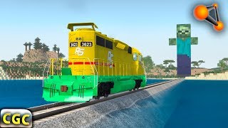 BeamNG Drive Train VS Minecraft 😉 screenshot 2