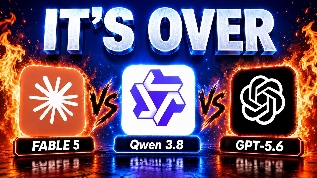 Qwen 3.8 VS Fable 5 VS GPT 5.6 Sol: Who Wins?