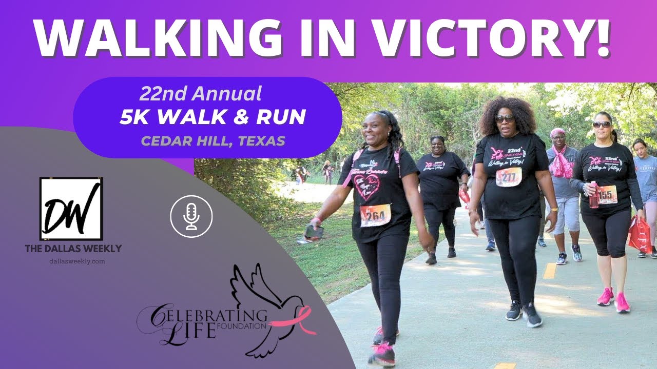 Walking In Victory!!! 5K Walk & Run...Saving Lives!!! - YouTube