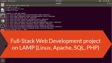 I Will Do Full-Stack project on LAMP (Linux, Apache, SQL, PHP)
