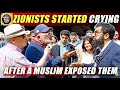 Zi0nists started crying after they got exposed smile2jannah speakers corner