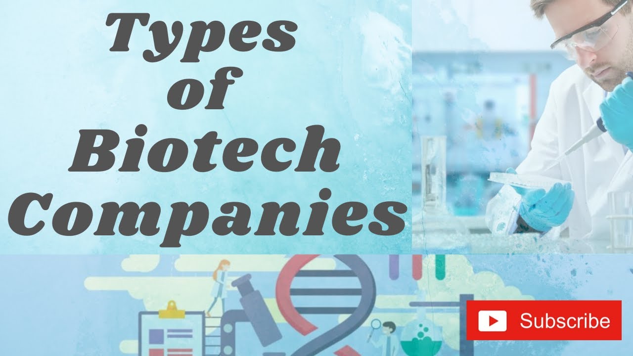 Types of Biotech Companies YouTube
