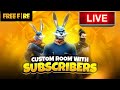 playing custom with subscribers - join us fast  | Free Fire Live