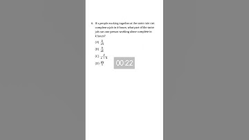 SAT Prep Problem Solving & Data Analysis 4-3 Rate Problems Q6 #satexam #satprep #satmath #math