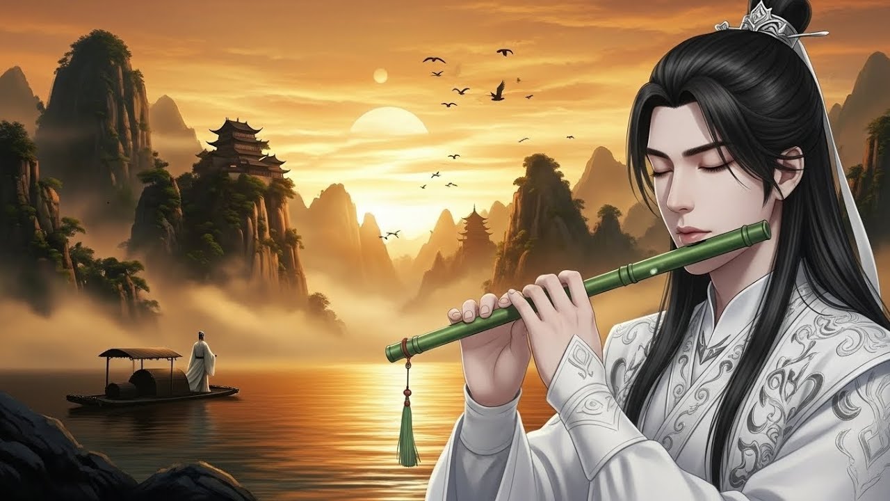 Chinese Zen Music: Bamboo flute | Deep sleep Chinese Music Calm reduce ...