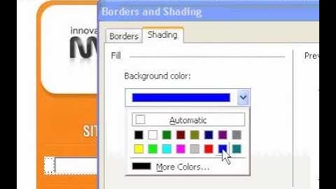 Microsoft Office FrontPage 2003 Add a background colour to a table