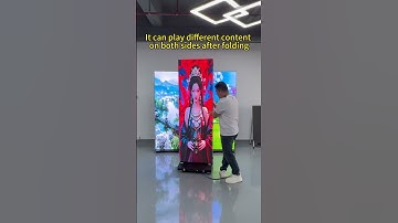 Foldable LED poster screen is here!