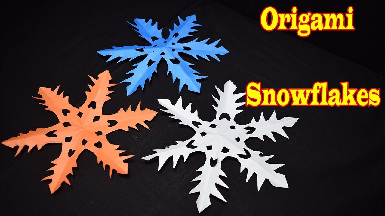 Origami Snowflakes Tutorial I Paper Craft YouTube