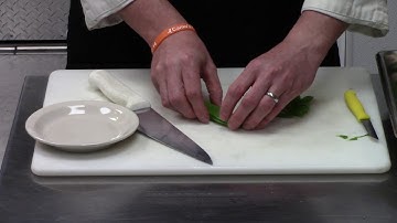 Knife Skills Series: Cutting Snow Peas