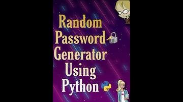 Random Password generator using python.