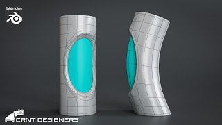 How to create elliptical cut on cylinder _ blender subdivision surface modeling