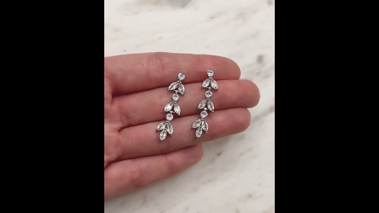 Watch these wedding earrings sparkle