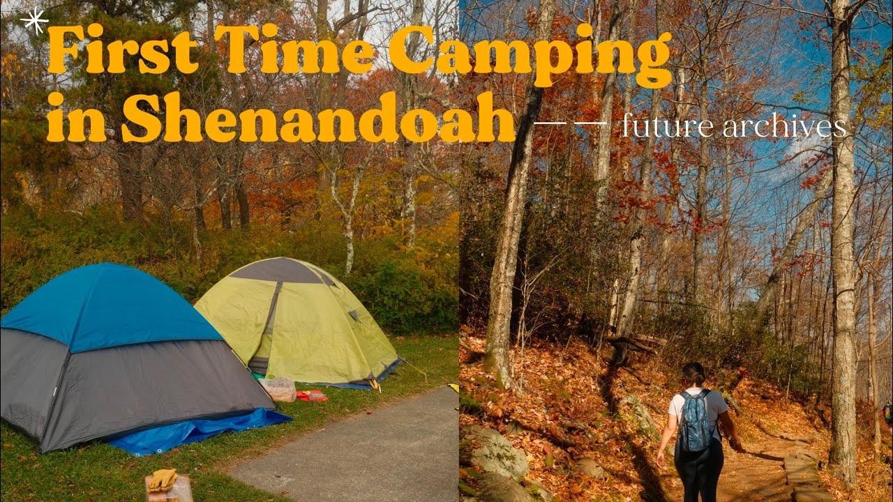 Fall Camping Trip in Shenandoah National Park - First time Tent Camping & Autumn Foliage  🏕️✨
