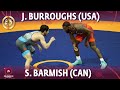 Jordan Ernest Burroughs (USA) vs Samuel Barmish (CAN) - Round 1 // Pan-American Championships 2022