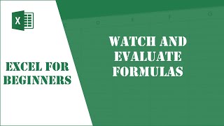 Excel Tutorial 80 - Watch and Evaluate Formulas