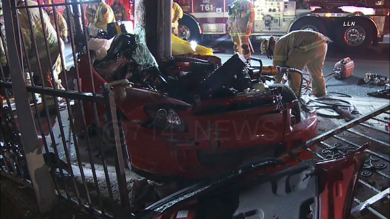 Fatal Crash on Beach Blvd in Anaheim RAW Footage YouTube