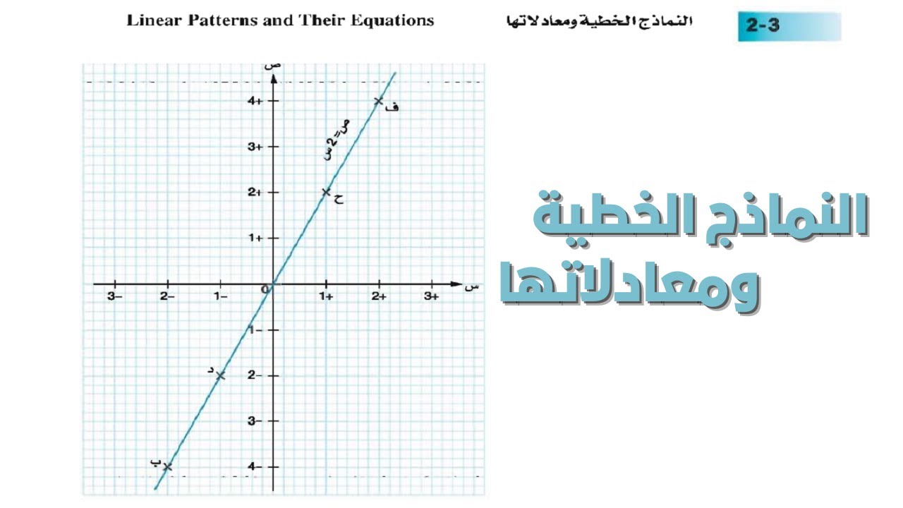 هندسة الاحداثيات | النماذج الخطية ومعادلاتها