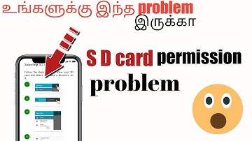 how to fix sd card permission in { tamil }