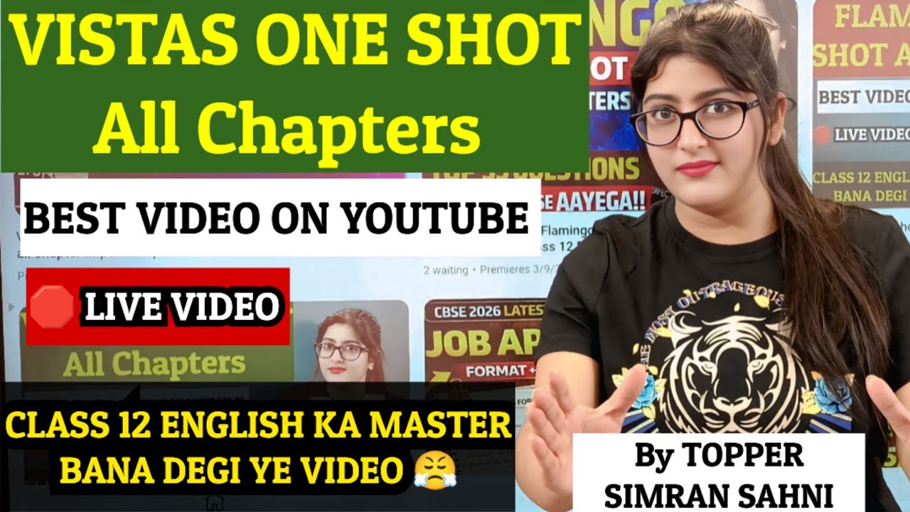 Vistas class 12 one shot|Vistas all chapter class 12 one shot