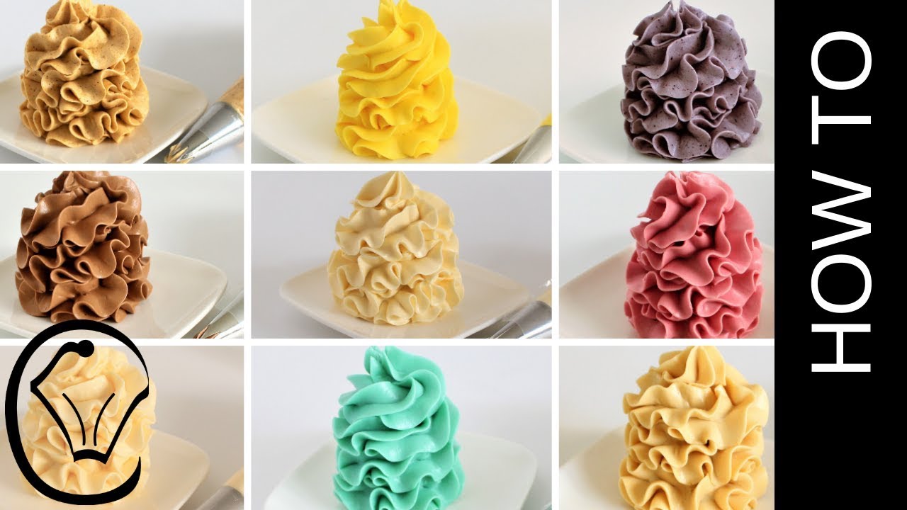 Satisfying Piping Compilation Condensed Milk Buttercream Flavours YouTube