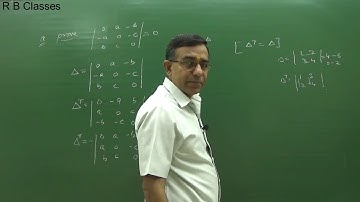 Class 12 Maths Deterninats,rb classes