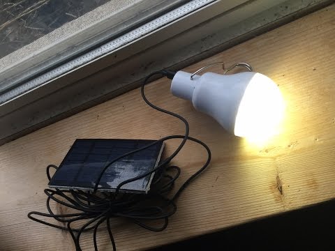 Solar LED Light Bulb Test : 7 hours of Light. #offgridTV 