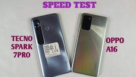 | Tecno Spark 7pro | Vs | Oppo a16 | Speed Test |  Comparision 2023 |