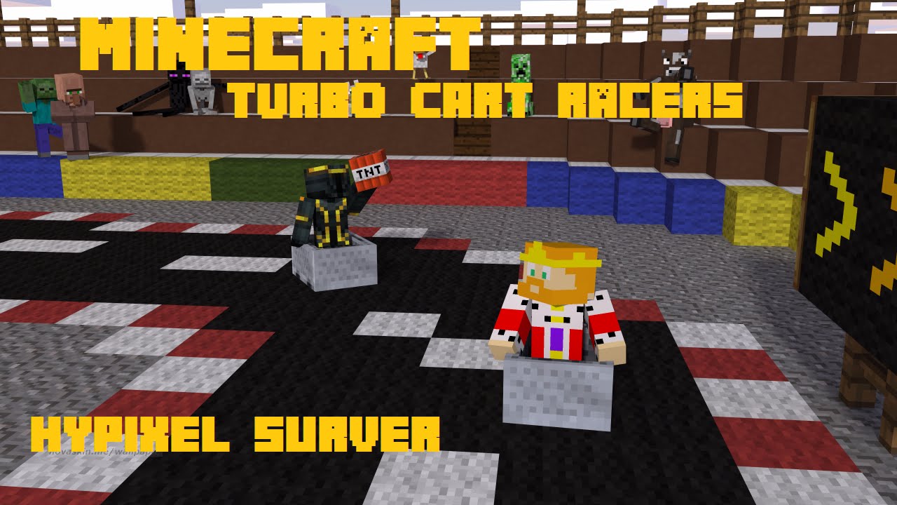 Minecraft - Turbo Cart Racers / Hypixel server - YouTube