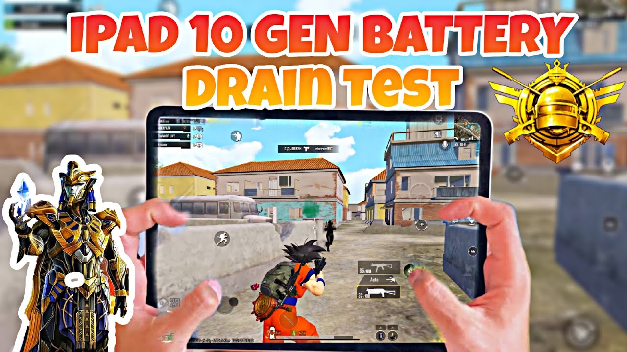 ipad 10th generation bgmi Battery drain test/ipad bgmi graphic smooth ...