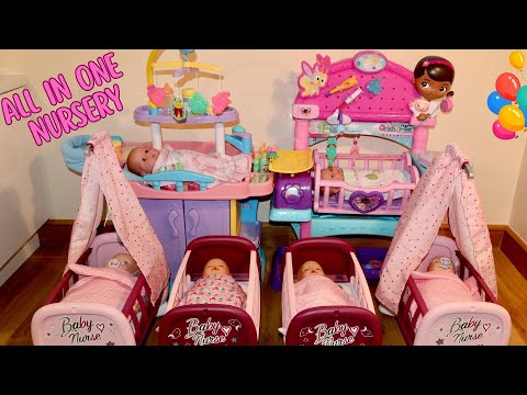 All-in-One Doll Nursery | Baby Born, Baby Annabvell Feeding, Bathing & Bedtime Play