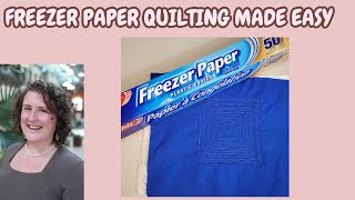 Freezer Paper for Quilting | Free Motion Quilting with Faodail Creation