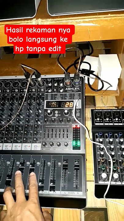 Hasil rekamannya mixer ashley superm8 pro #recording #mixer #speaker #subwoofer