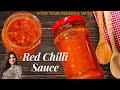 10 minute easy  quick red chili sauce  how to make home made chili sauce