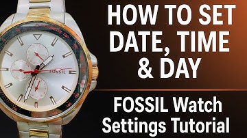 #fossil #How to #Time #Date #Day #Settings #Multifunction #men #watch #pranavawatchgallery #