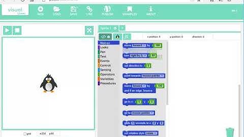 2   Moving the sprite