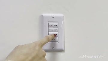 7 Button In-Wall Countdown Timer Switch, Maximum 60 Minutes Delay, 1875 Watt