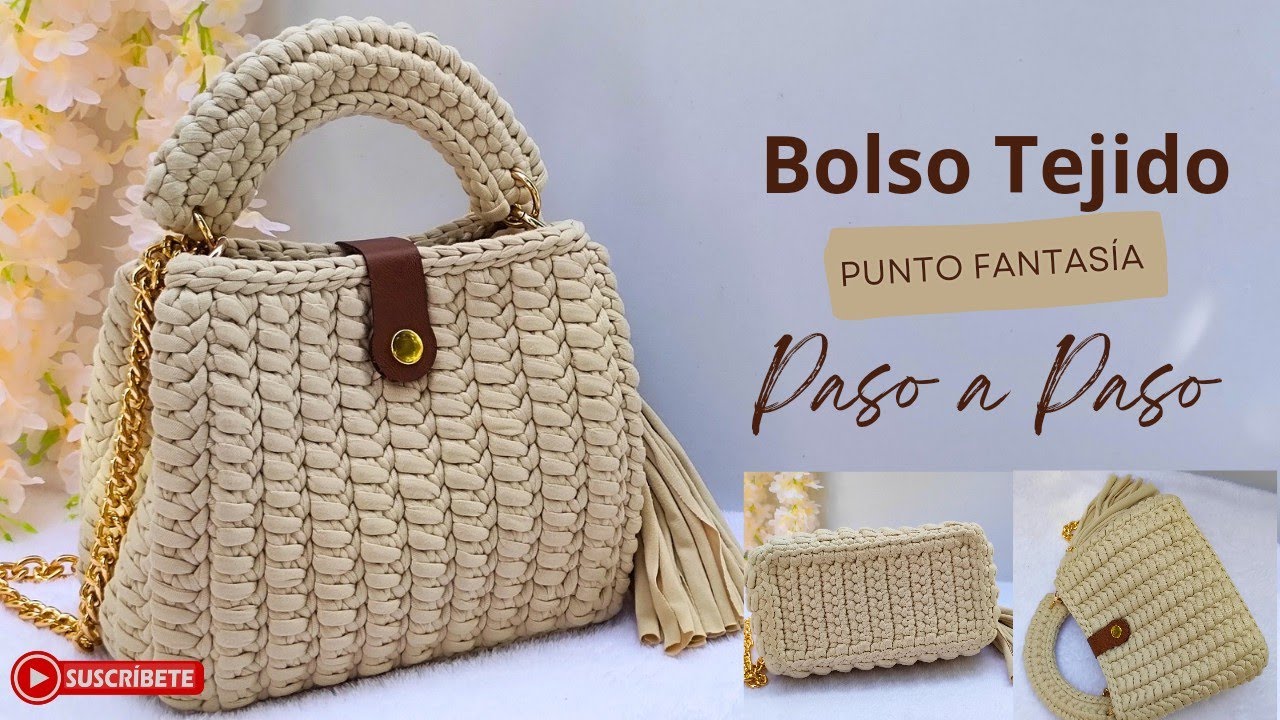 🔥Тканевая сумка | Фантазийный стежок / с основой для стежка LOW / пошагово / Для начинающих