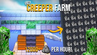 Minecraft BEST CREEPER FARM 1.20.6 - Java & Bedrock - 12000+ Gunpowder Per Hour!