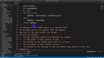 Calculate the Median of a list in Python